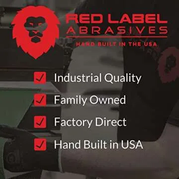 Red Label Abrasives 6 Inch 2000 Grit Sanding Discs