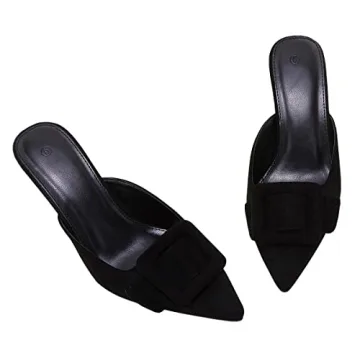 Stylish VETASTE Women's Heeled Mules for Any Occasion