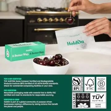 Compostable Zipseal Snack Bags - Eco-Friendly Food Storage