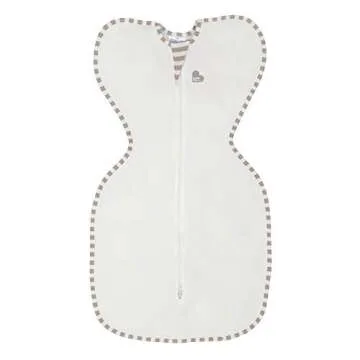 Love to Dream Organic Swaddle, Baby Sleep Sack, Swaddle Up Self-Soothing Swaddles for Newborns, Get Longer Sleep, Snug Fit Helps Calm Startle Reflex, 1.0 Tog Sleep Sack, 5-8.5lbs., Cream