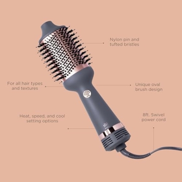 Hairitage Volumizing Brush + Blow Dryer for All Hair Types