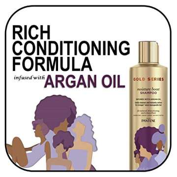 Pantene ProV Gold Series Boost, Moisture Shampoo, 9.1 Fl Oz