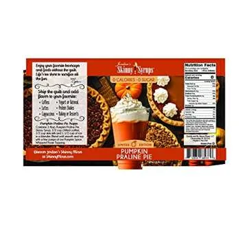 Jordan's Pumpkin Praline Coffee Syrup - Sugar Free Delight