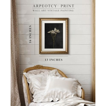 Vintage Gold Framed Wall Art for Home Decor