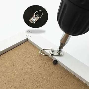 EesTeck D-Ring Picture Hangers 100 Pack for Art