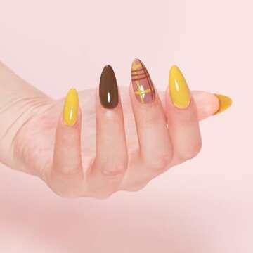 FZANEST Yellow Gel Nail Polish 15ml - Vibrant Spring Summer Color Gel #74