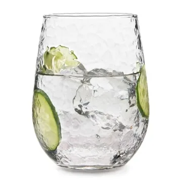 Libbey Hammered Wine Glasses Set of 8 17 ounces