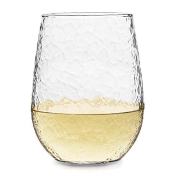 Libbey Hammered Wine Glasses Set of 8 17 ounces