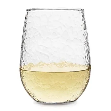 Libbey Hammered Wine Glasses Set of 8 17 ounces