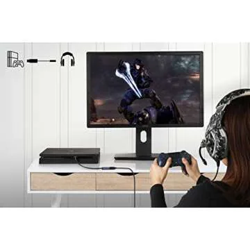 MillSO USB to 3.5mm Audio Jack Adapter for Headsets