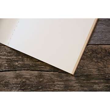 Wanderings Blank Regular Size Travelers Notebook Inserts | 4.25" x 8.25"/11cm x 21cm | 100 gsm Paper | 3 Hand-Stitched Booklets/180 Pages | Travelers Notebook Refills for Journals, Diaries, Planners