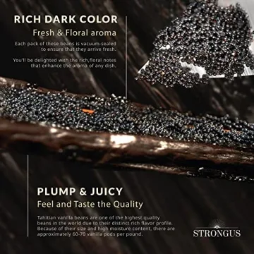 Premium Tahitian Vanilla Beans - Ideal for Baking & Extracts