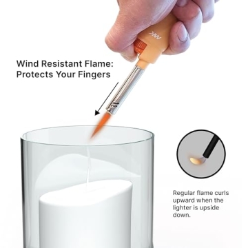 MK 10PCS Windproof Flame Lighters for BBQ and Camping