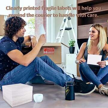 Moving Supplies, 16"x16" 50 Pack Cushion Foam Pouches, Packing Supplies for Moving and Storing, Foam pouches for Packing Dishes, Glasses, Cups. (16''x16'' 50pc Foam Pouches)