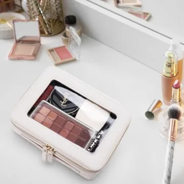 Aveniee Large Clear Makeup Bag Chic Travel Organizer