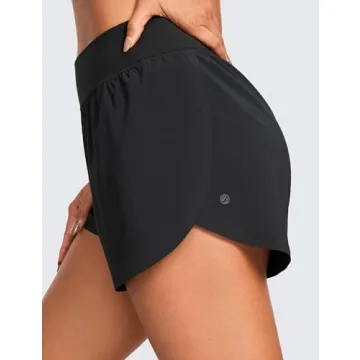 CRZ YOGA High Waisted Running Shorts for Women