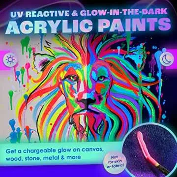 Neon Nights Glow in the Dark Paints for Halloween Fun