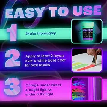 Neon Nights Glow in the Dark Paints for Halloween Fun