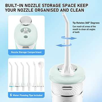 Hangsun Portable Water Flosser Cordless Dental Care