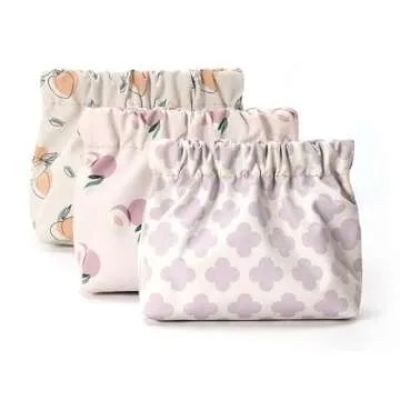 Gepehoho Small Makeup Bag for Purse - 3pcs Waterproof Mini Pouches