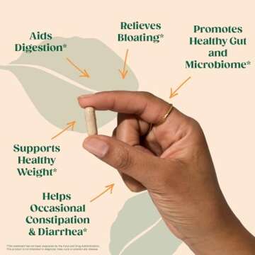 Bellway Organic Psyllium Husk Capsules for Digestive Health