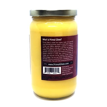 Primal Ghee Organic Clarified Butter for Keto and Paleo Diets
