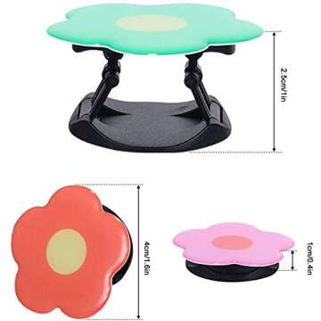 Weewooday 3 Pieces Phone Grip Holder Daisy Flower Expandable Collapsible Phone Holder Self Adhesive ...