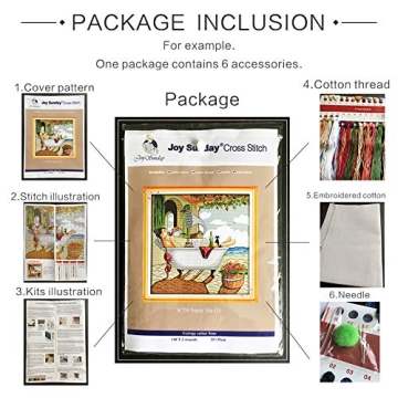 Joy Sunday Cross Stitch Kits - Easy Patterns for All Ages