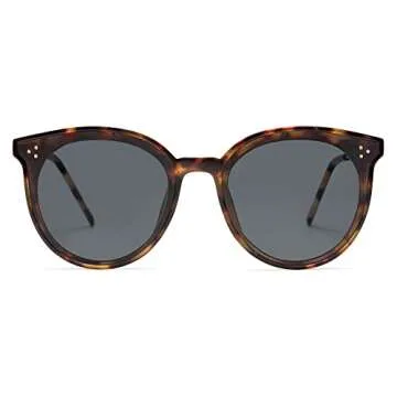 SOJOS Classic Trendy Round Sunglasses for Men & Women - UV400 Protection Shades SJ2068