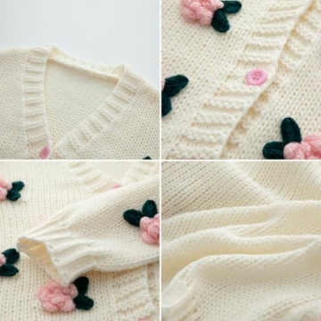 Kawaii Strawberry Embroidered Cardigan for Women