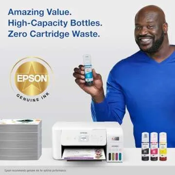 EPSON 522 EcoTank Ink Ultra-high Capacity Bottle Color Combo Pack (T522520-S) Works with EcoTank ET-2720, ET-2800, ET-2803, ET-2840, ET-4700, ET-4800, ET-4810