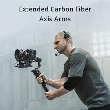 DJI RS 3 Pro, 3-Axis Gimbal for DSLR and Cameras Canon/Sony/Panasonic/Nikon/Fujifilm/BMPCC, Automated Axis Locks, 4.5 kg (10lbs) Payload, LiDAR Focus Camera Stabilizer