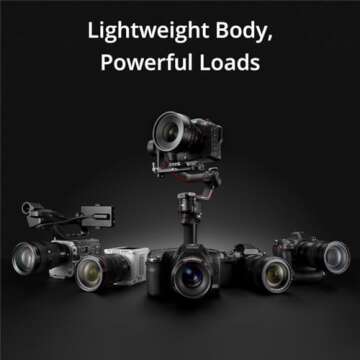 DJI RS 3 Pro, 3-Axis Gimbal for DSLR and Cameras Canon/Sony/Panasonic/Nikon/Fujifilm/BMPCC, Automated Axis Locks, 4.5 kg (10lbs) Payload, LiDAR Focus Camera Stabilizer