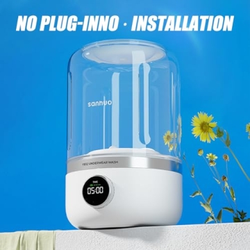 Compact Mini Portable Washing Machine for Quick Laundry