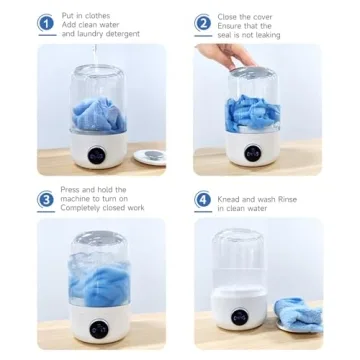 Compact Mini Portable Washing Machine for Quick Laundry