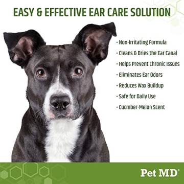 Pet MD Dog Ear Cleaner Wipes Aloe Eucalyptus 100 Count