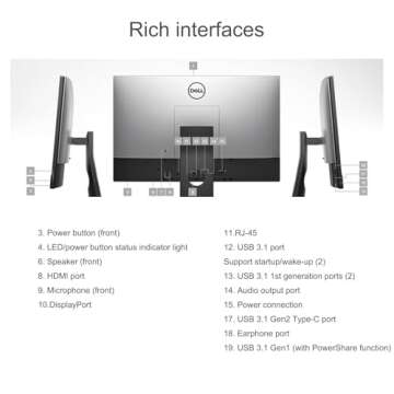 Dell Optiplex 7460 All-in-One Desktop Computer, NVIDIA GTX 1050 GDDR5 2GB, 23.8" FHD(1920x1080), Intel i5-8500 3.0GHz, 16GB RAM, 512GB SSD, WiFi, Win10 Pro (Renewed)