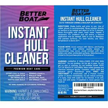 Marine-Grade Fiberglass Hull Cleaner for Boats - 32oz
