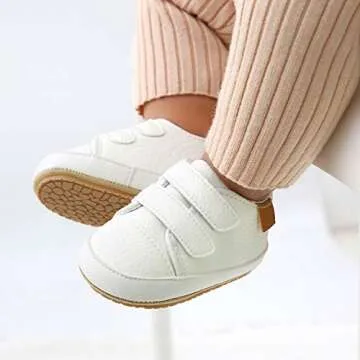 SOFMUO Baby High Top Sneakers for Infants - Stylish & Safe