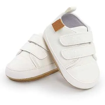 SOFMUO Baby High Top Sneakers for Infants - Stylish & Safe