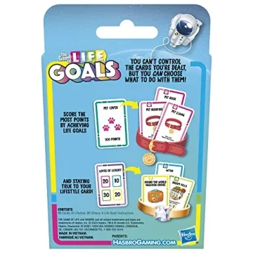 Hasbro Life Goals Card Game for Families and Kids
