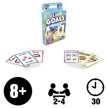 Hasbro Life Goals Card Game for Families and Kids