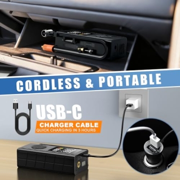 Blestan Portable Tire Inflator for Easy Inflation Needs