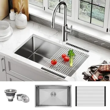 Premium 30” Undermount Kitchen Sink Stainless Steel Durable