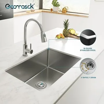 Premium 30” Undermount Kitchen Sink Stainless Steel Durable