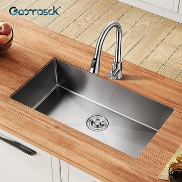 Premium 30” Undermount Kitchen Sink Stainless Steel Durable