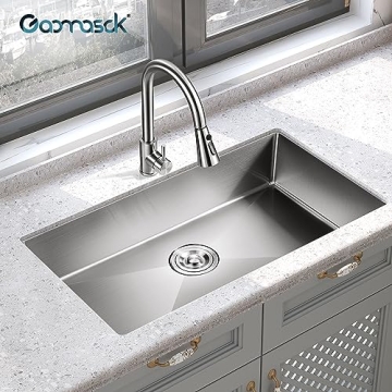 Premium 30” Undermount Kitchen Sink Stainless Steel Durable