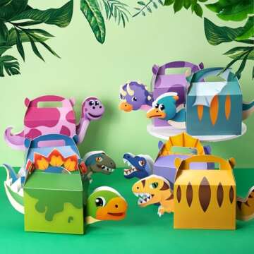 DMIGHT Dinosaur Party Favors for Kids Birthday Celebration