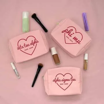 Zeta Tau Alpha Makeup Bag - Stylish & Functional