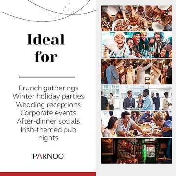 PARNOO Irish Coffee Mugs - Elegant Glass Coffee Mug Set